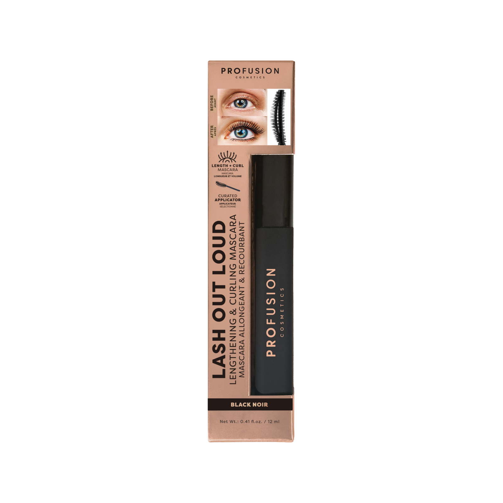 Lash Out Loud | Lengthening & Curling Mascara - Black