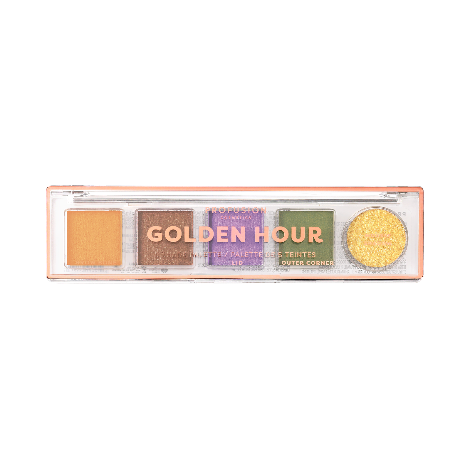 Golden Hour mini eyeshadow palettes, mini makeup palettes
