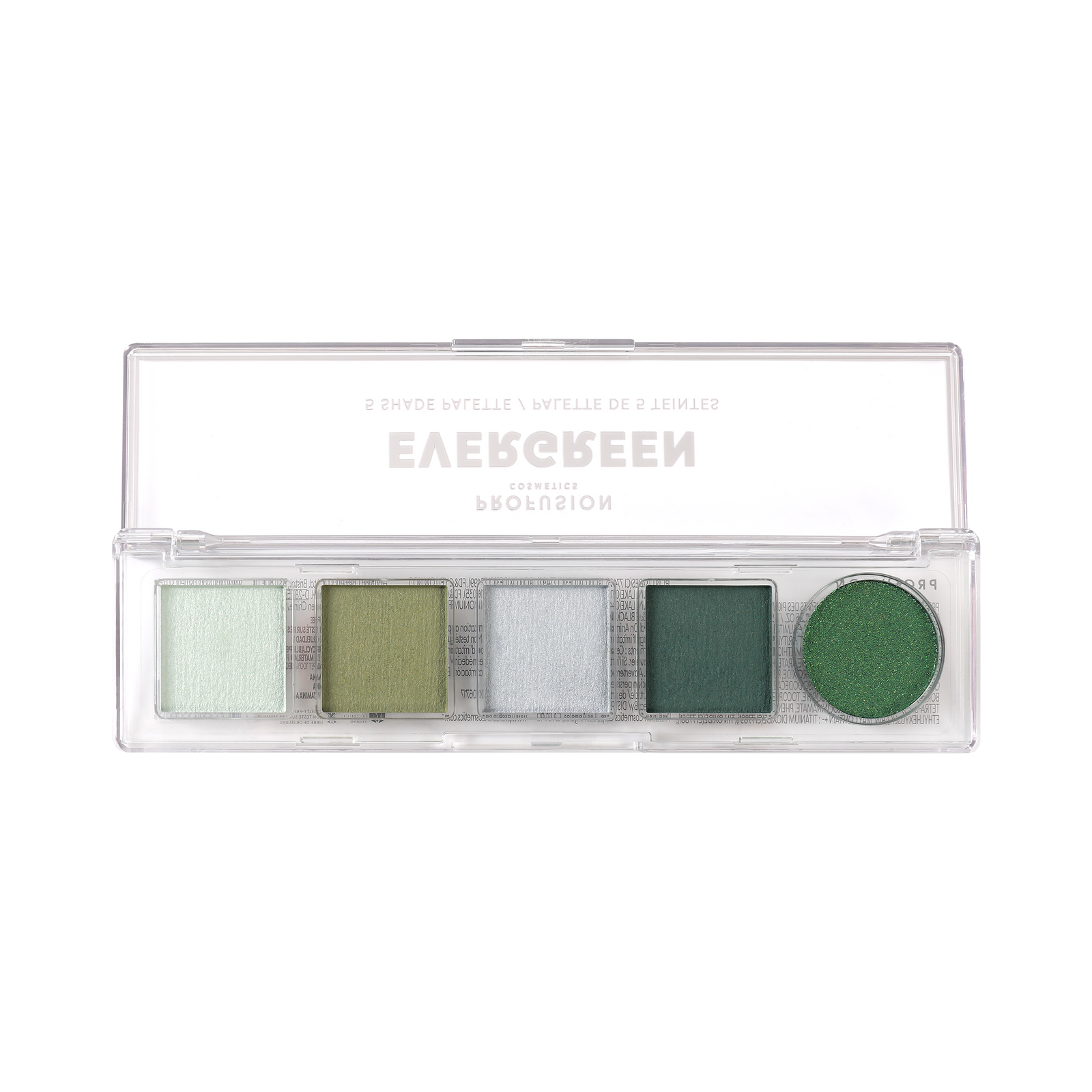 Evergreen mini eyeshadow palettes, mini makeup palettes