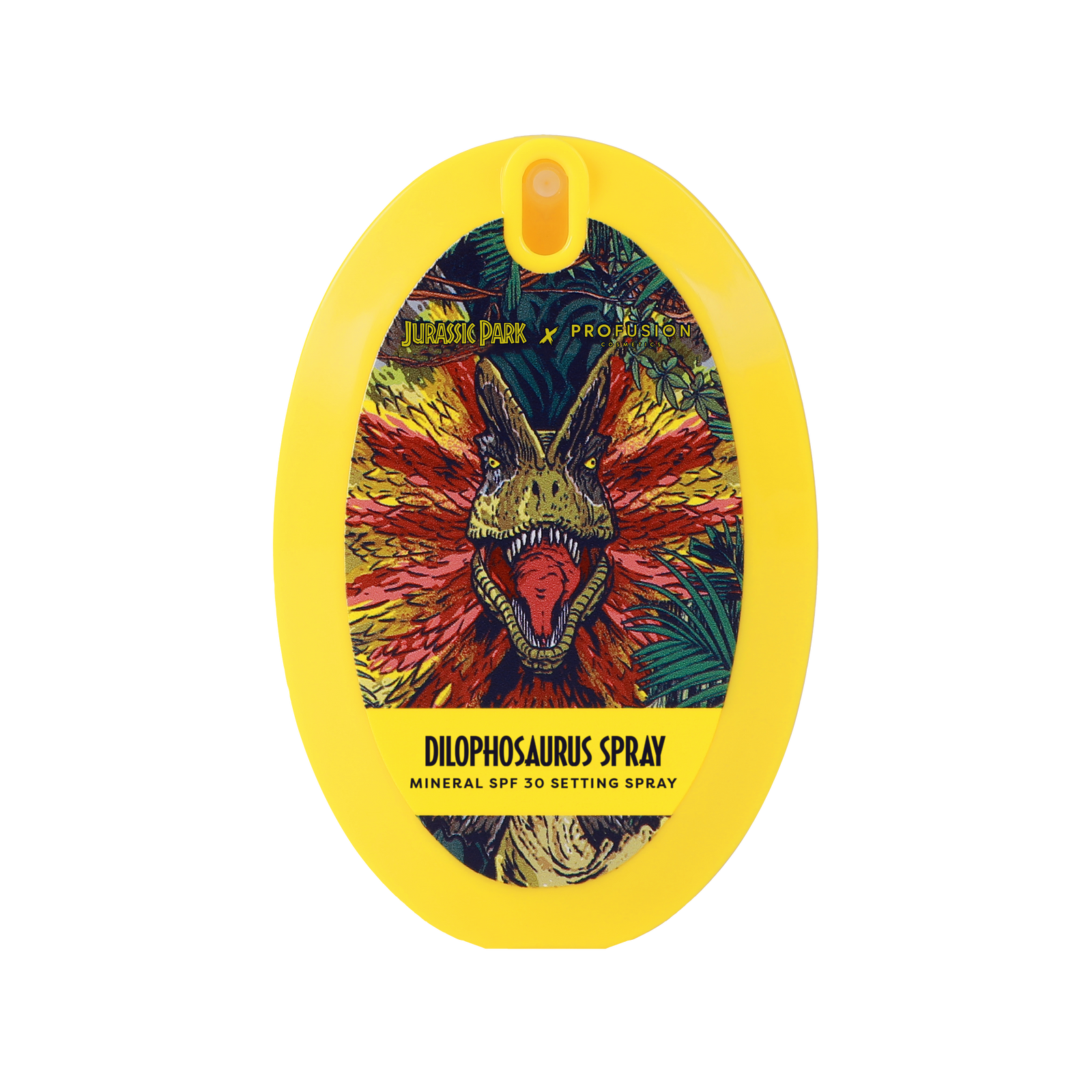 Dilophosaurus spray Mineral SPF 30 Setting spray, in oval spray bottle