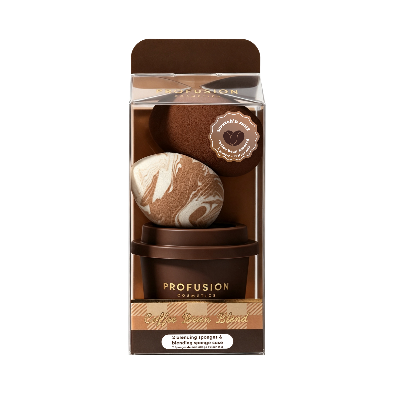 Coffee Bean Blend Blending Sponge & Case Set