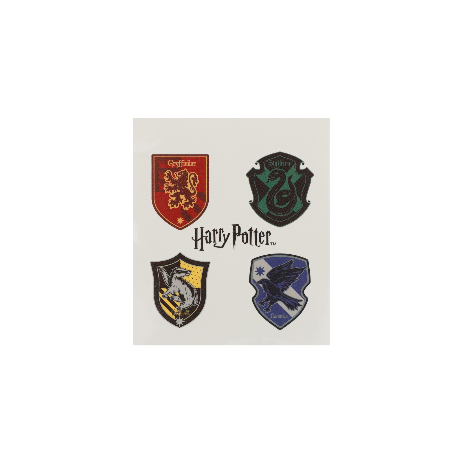 Hogwarts House Crests Temporary Tattoos