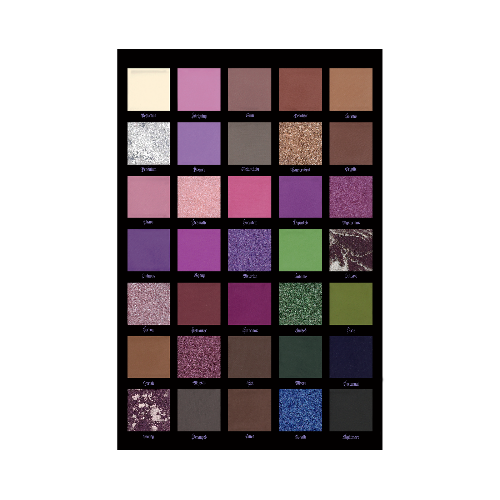 gothic makeup eyeshadow palette