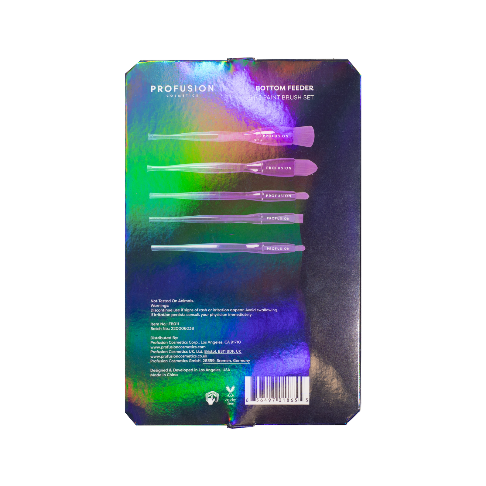 5 pcs paint brush set