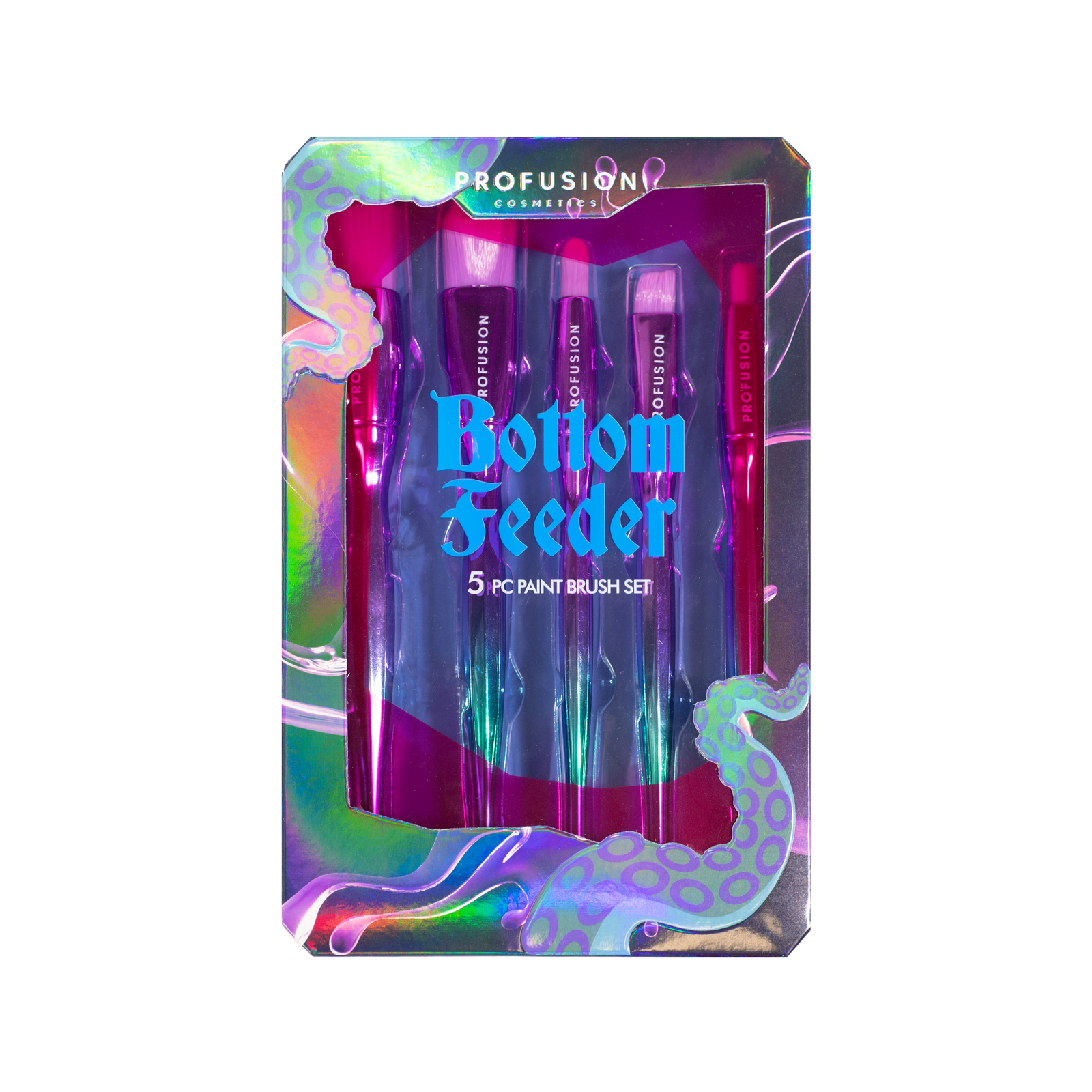 5 pcs eyeshadow paint brush set in a box