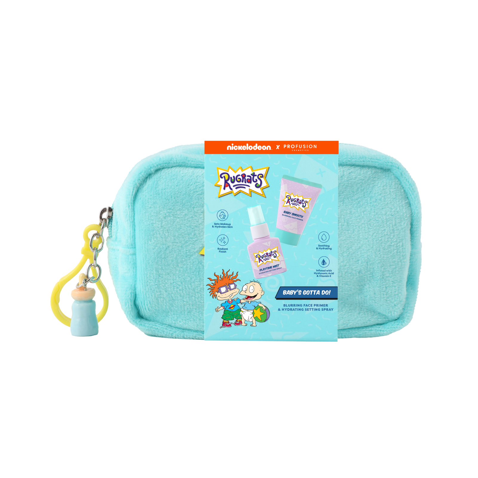 Rugrats | Baby's Gotta Do! - 2 PC Face Set with Keychain Bag