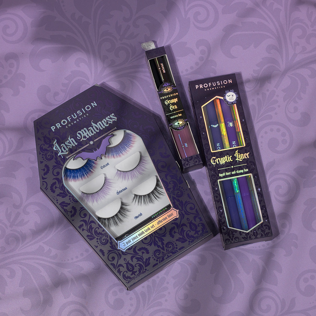 Gothic Makeup Lash Madness 3 Pair Faux Mink Eye Lashes Set