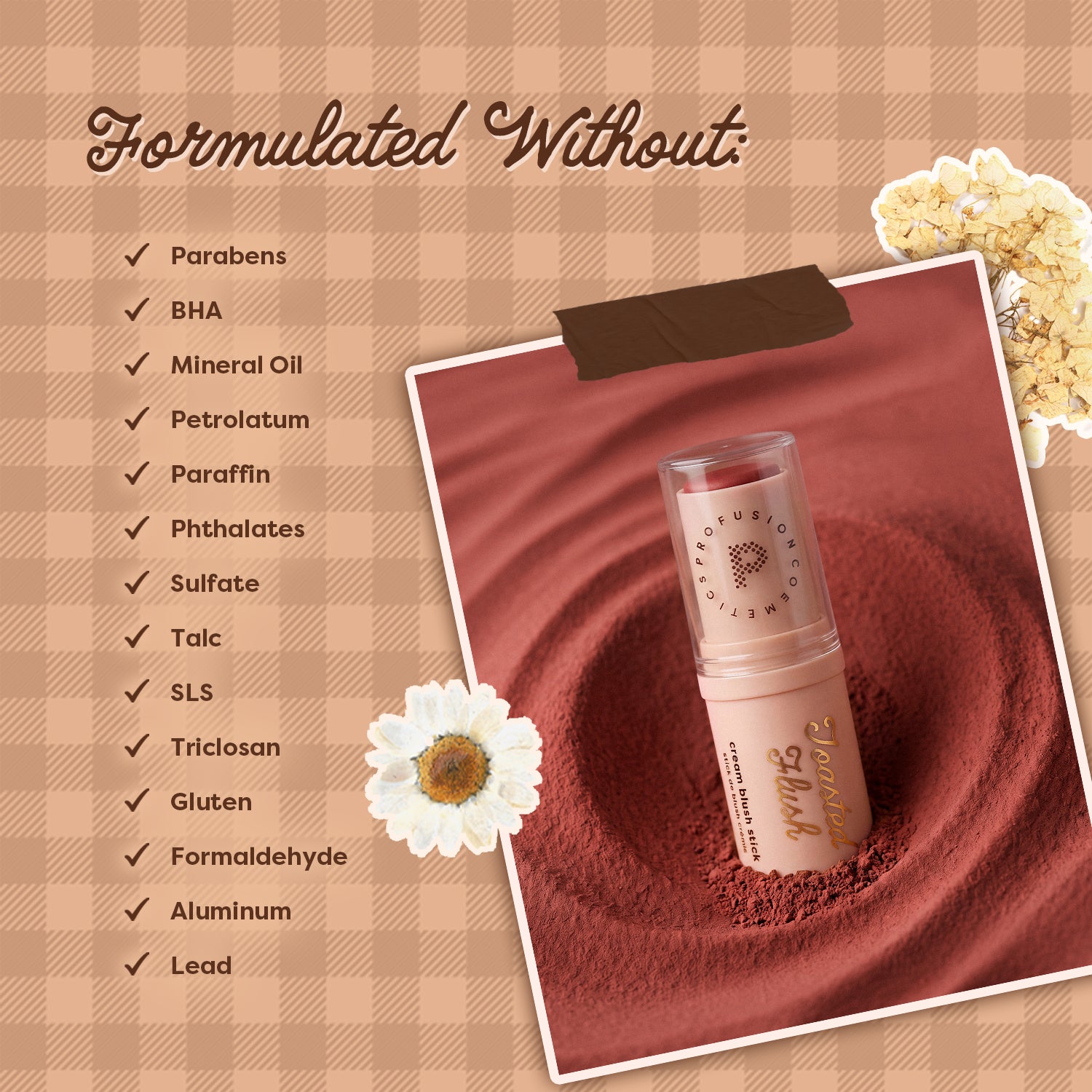Toasted Flush Cream Blush Stick