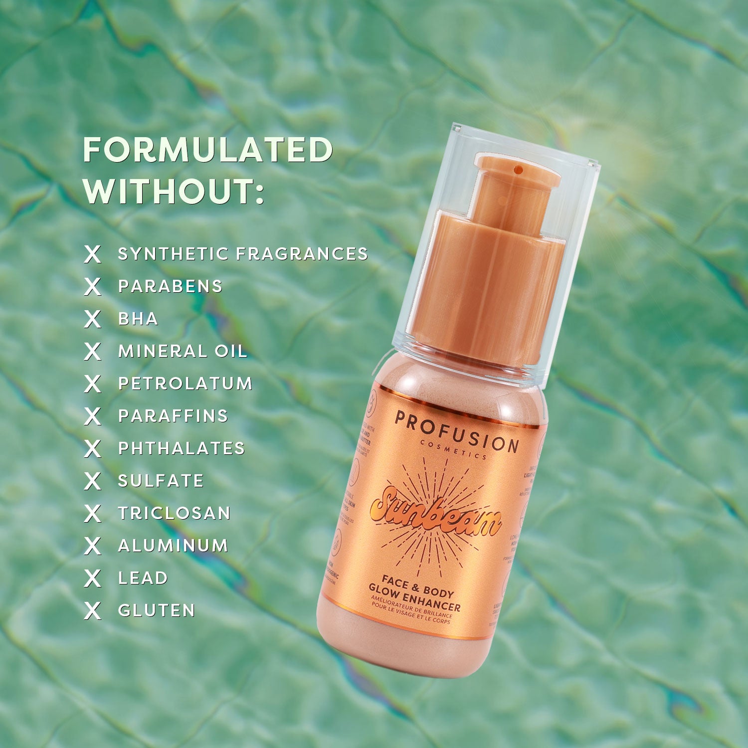 West Coast Glow Sunbeam Face & Body Glow Enhancer Call Outs