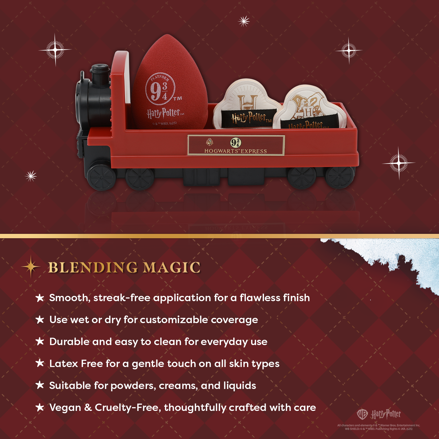 Harry Potter Holiday | Hogwarts™ Express Sponge Set Infographics