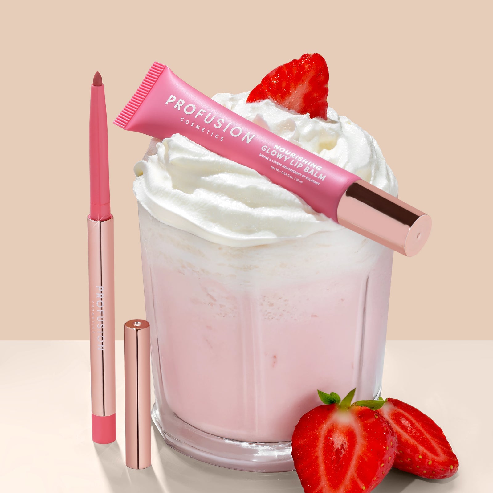 Lip Treat Duo Soft Matte Creamy Lip Liner & Nourishing Glowy Lip Balm