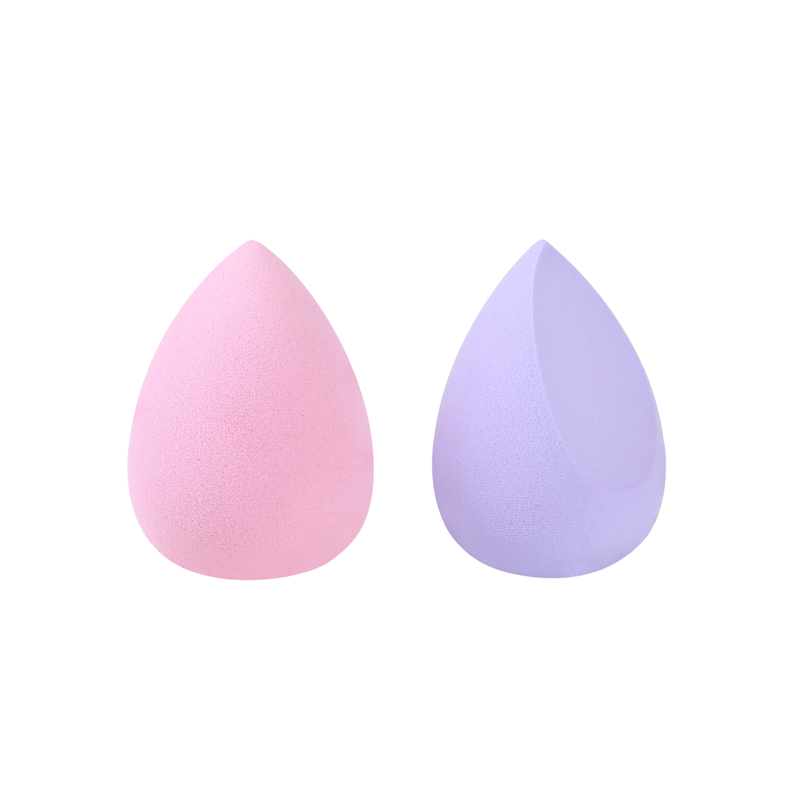 1 pink, 1 purple beauty blending makeup sponge