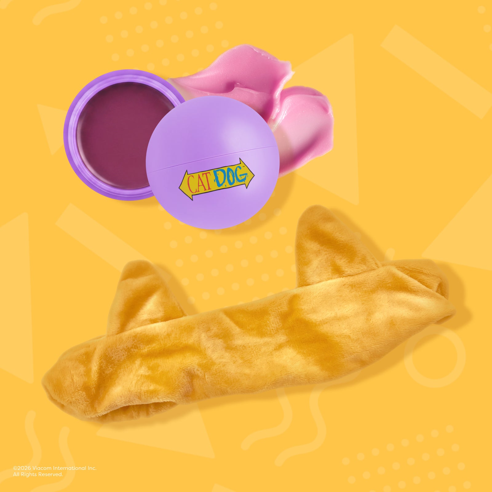 Cat Dog | Double-Sided Snooze - Nourishing Lip Mask & Headband Set