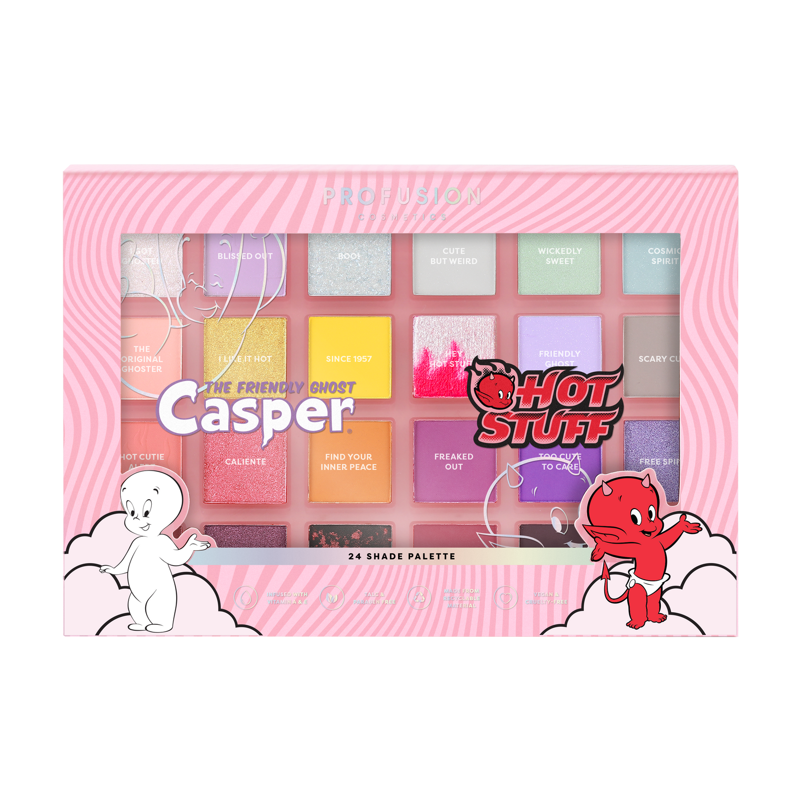 Casper and Hot Stuff Eyeshadow Palette closed