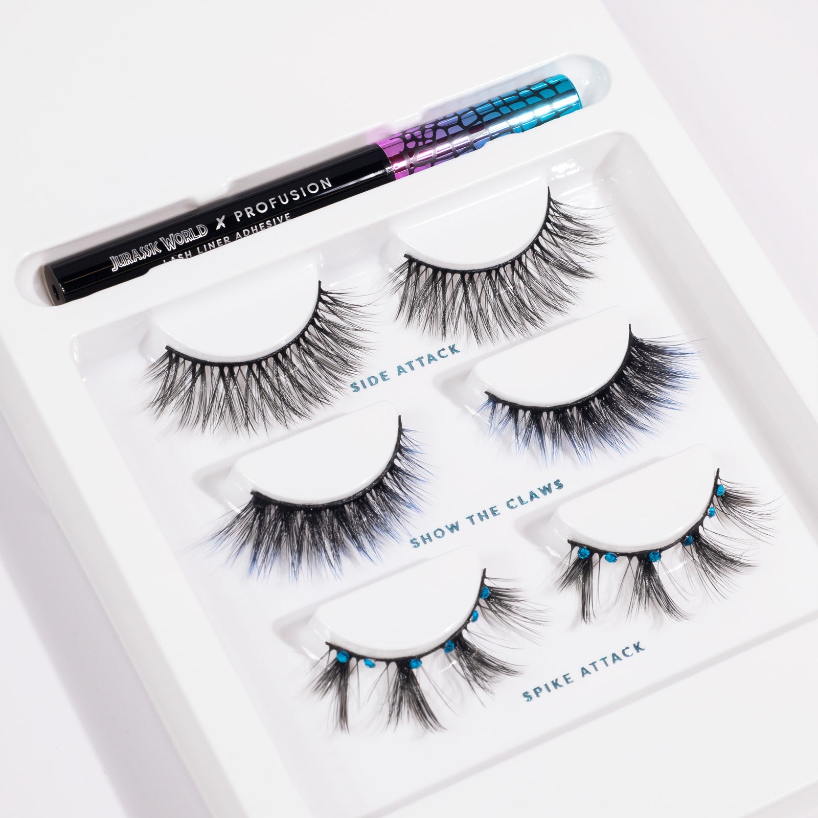 3-pair jurassic faux mink eye lashes set