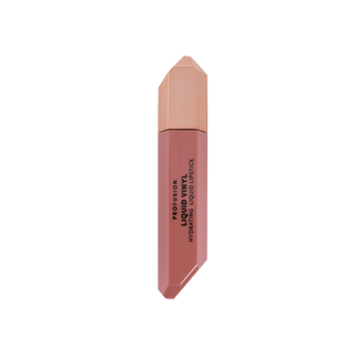 Profusion Cosmetics Liquid Vinyl Hydrating Liquid Lipstick in a rich, warm nude shade.
