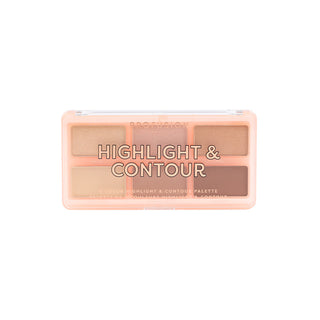 Profusion Highlight & Contour palette in a clear compact, featuring six neutral highlight and contour shades