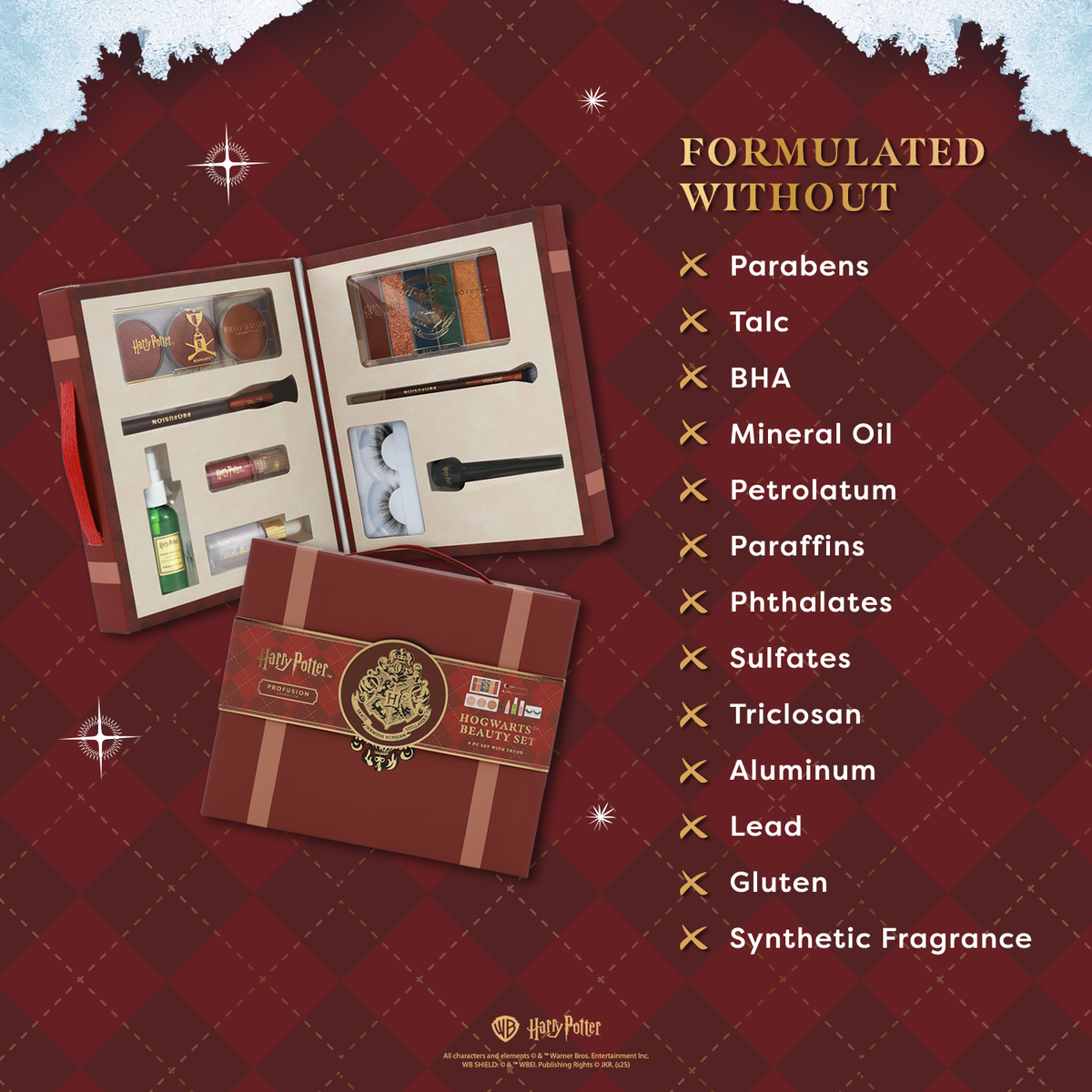 Harry Potter Holiday | Hogwarts™ Beauty Set Infographics