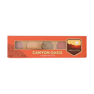 Profusion Canyon Oasis 5-Shade Palette with warm, earthy tones