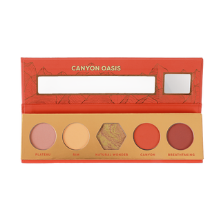 Profusion Canyon Oasis 5-Shade Eyeshadow Palette with warm, earthy desert tones.