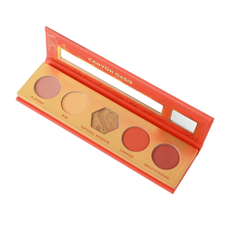Profusion Cosmetics Canyon Oasis 5-Shade Eyeshadow Palette featuring warm, earthy tones.