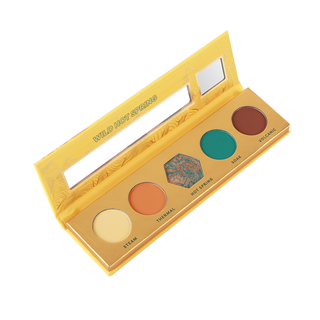 Profusion Cosmetics 'Wild Hot Spring' 5-shade eyeshadow palette featuring shades Steam, Thermal, Hot Spring, Soak, and Volcanic.