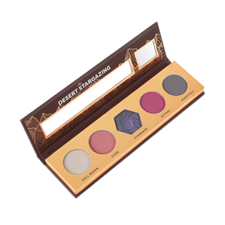 Profusion Cosmetics Desert Stargazing 5-shade eyeshadow palette featuring shades Full Moon, Dusk, Starlike, Astral, and Nightfall.