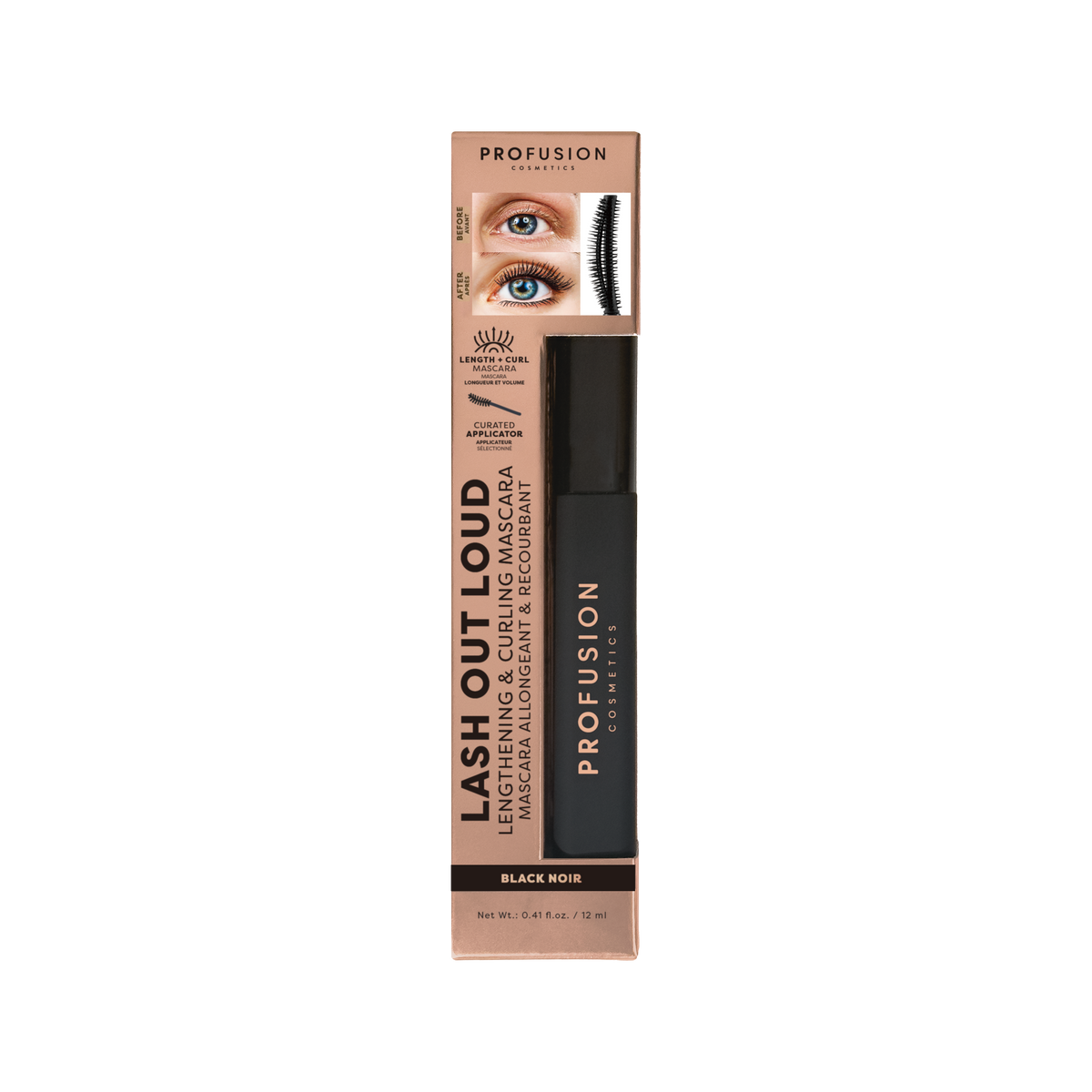 Lash Out Loud | Lengthening & Curling Mascara - Black