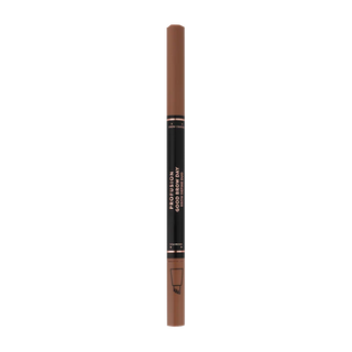 Profusion Cosmetics Good Brow Day Brow Define Duo, a dual-ended brow pencil in a taupe shade for precise application.