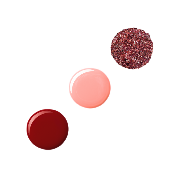 Crimson Gel Nails 4 Piece Nail Polish Set | Profusion Cosmetics