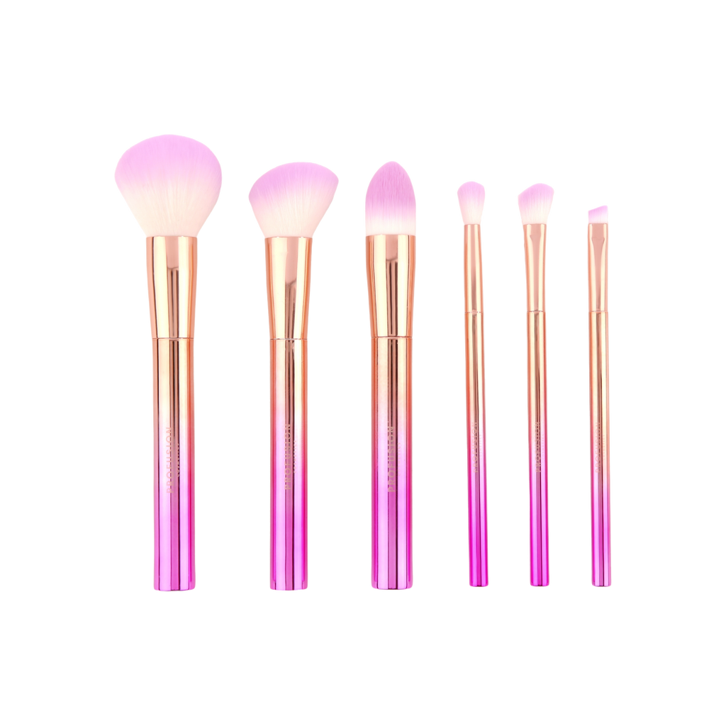 Crimson Brush Vault 6 Piece Brush Set | Profusion Cosmetics
