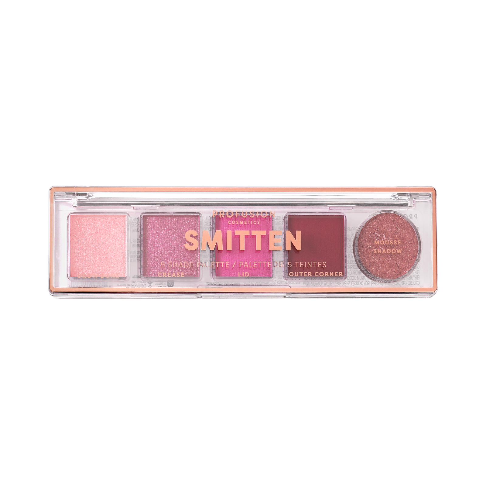 Smitten mini eyeshadow palettes, mini makeup palettes