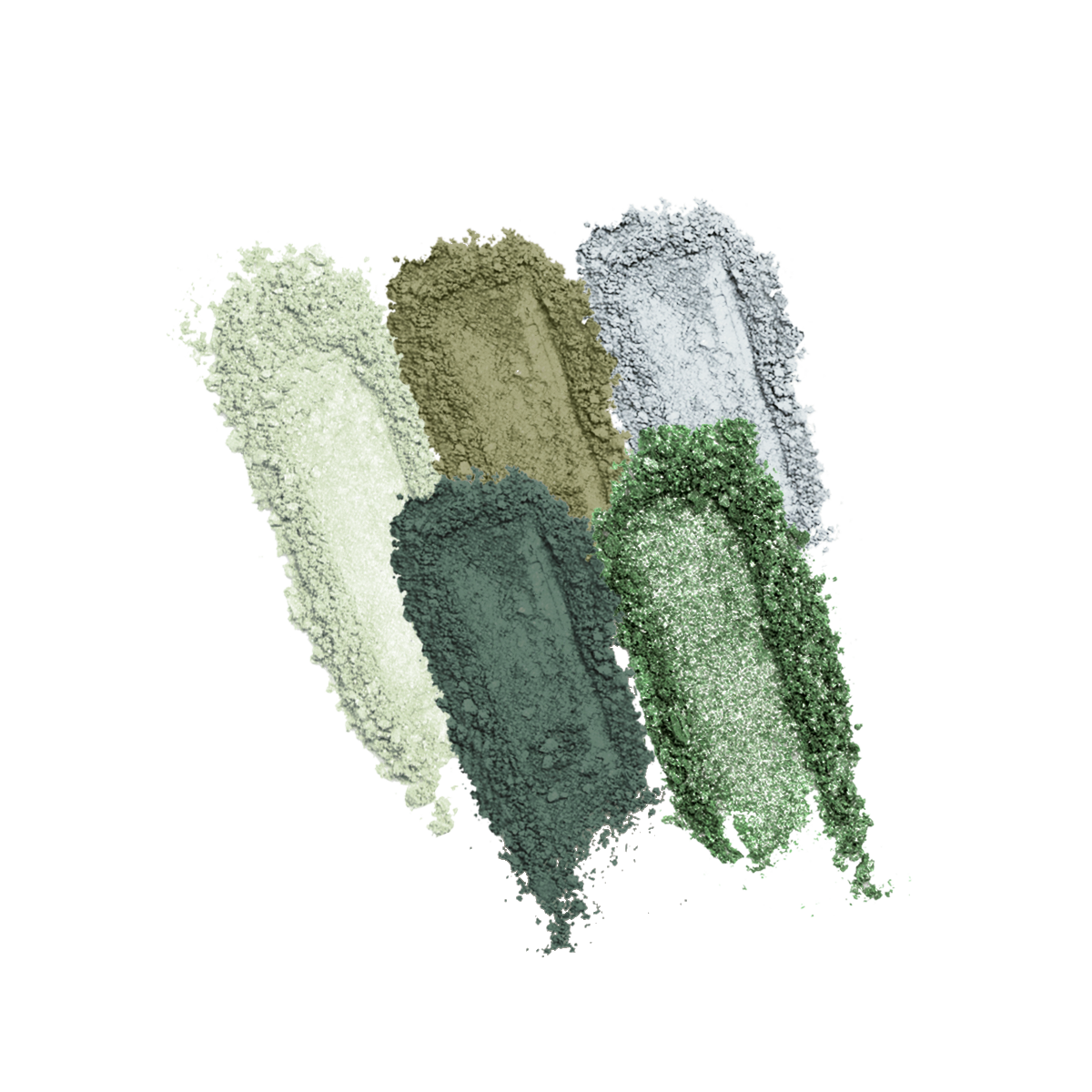 Evergreen mini eyeshadow palettes, mini makeup palettes swatches