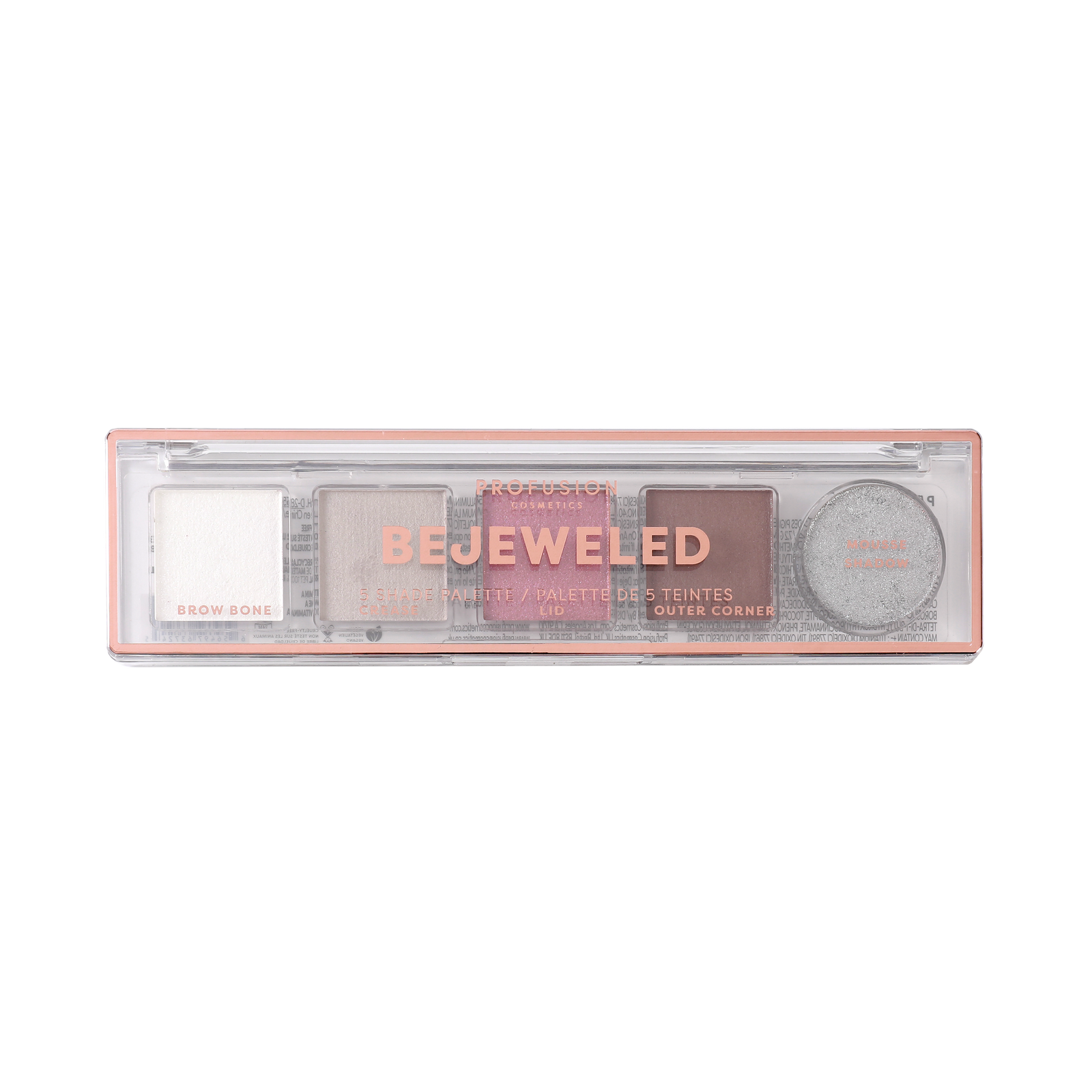 Bejeweled mini eyeshadow palettes, mini makeup palettes