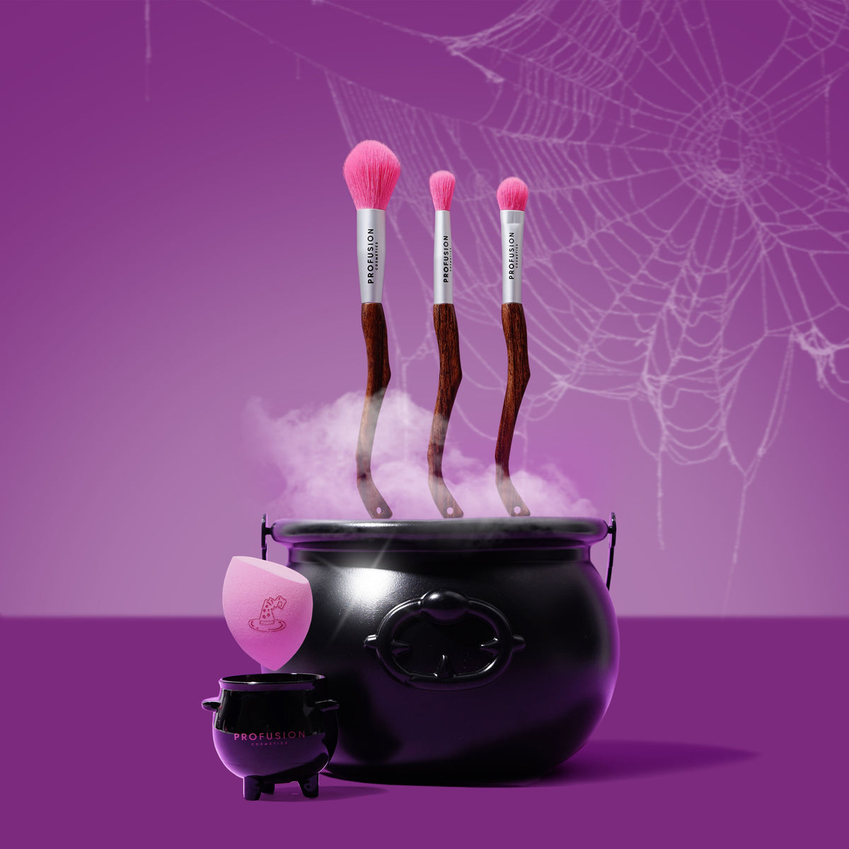 Monster Bash | Witch's Potion Blend Sponge Set lifestyle with brush