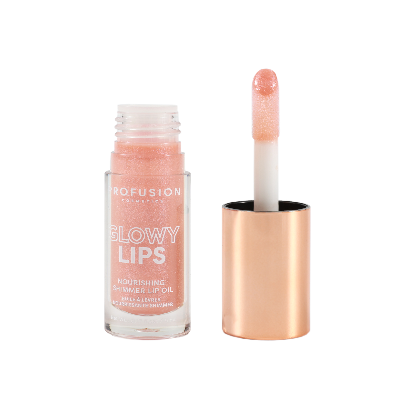 Glowy Lips Nourishing Shimmer Lip Oil - Main Character component off