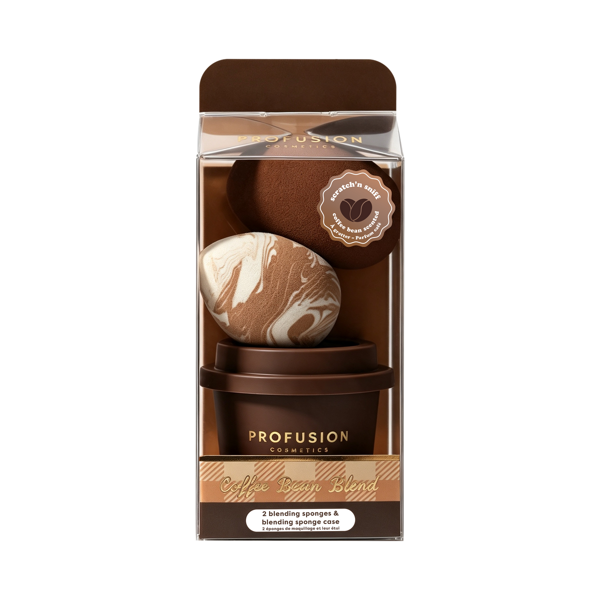 Coffee Bean Blend Blending Sponge & Case Set