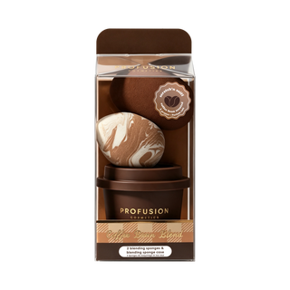 Coffee Bean Blend Blending Sponge & Case Set