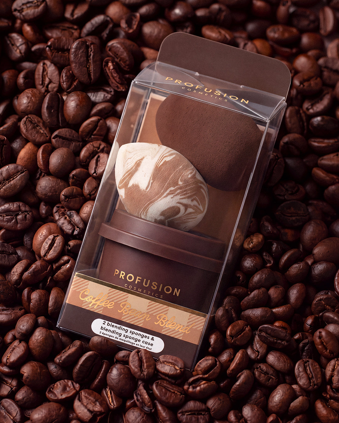 Coffee Bean Blend Blending Sponge & Case Set