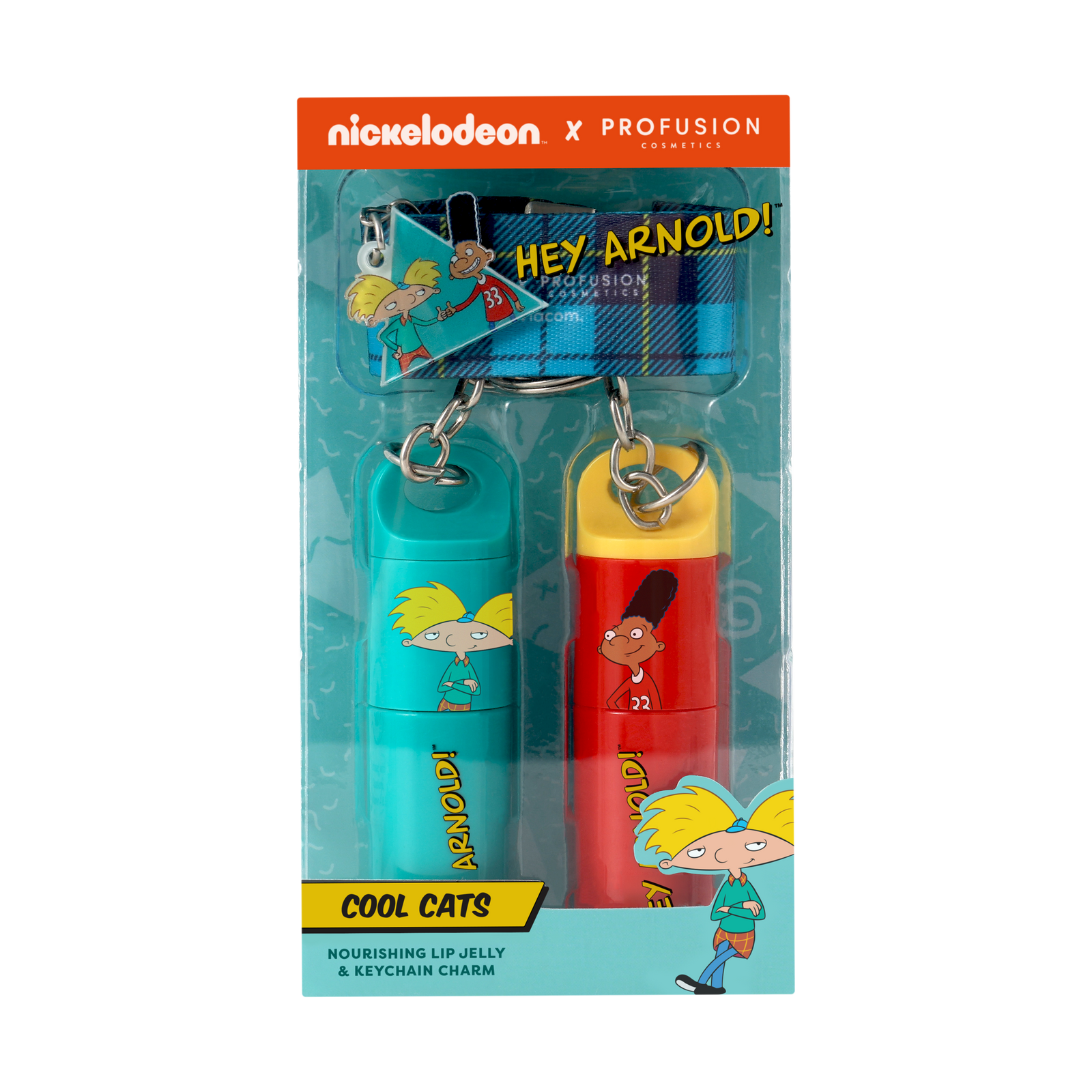 Hey Arnold! | Cool Cats - Nourishing Lip Jelly & Keychain Charm