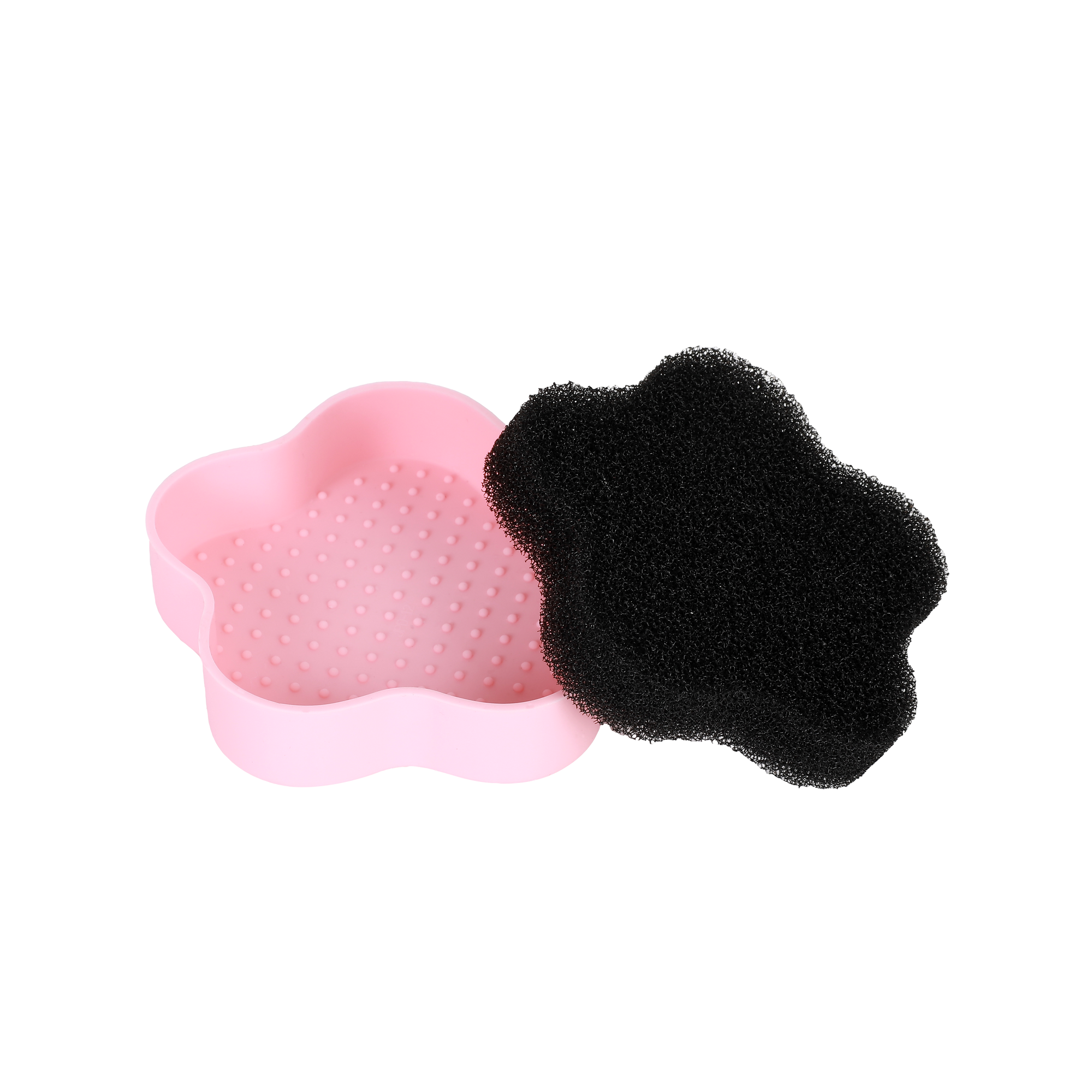 silicone made pink brush cleaner