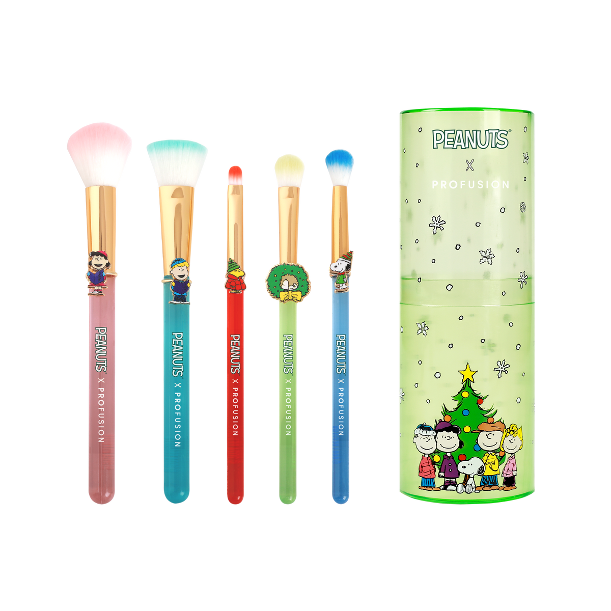 Peanuts Holiday | Merry &amp; Bright Brush Set with Case