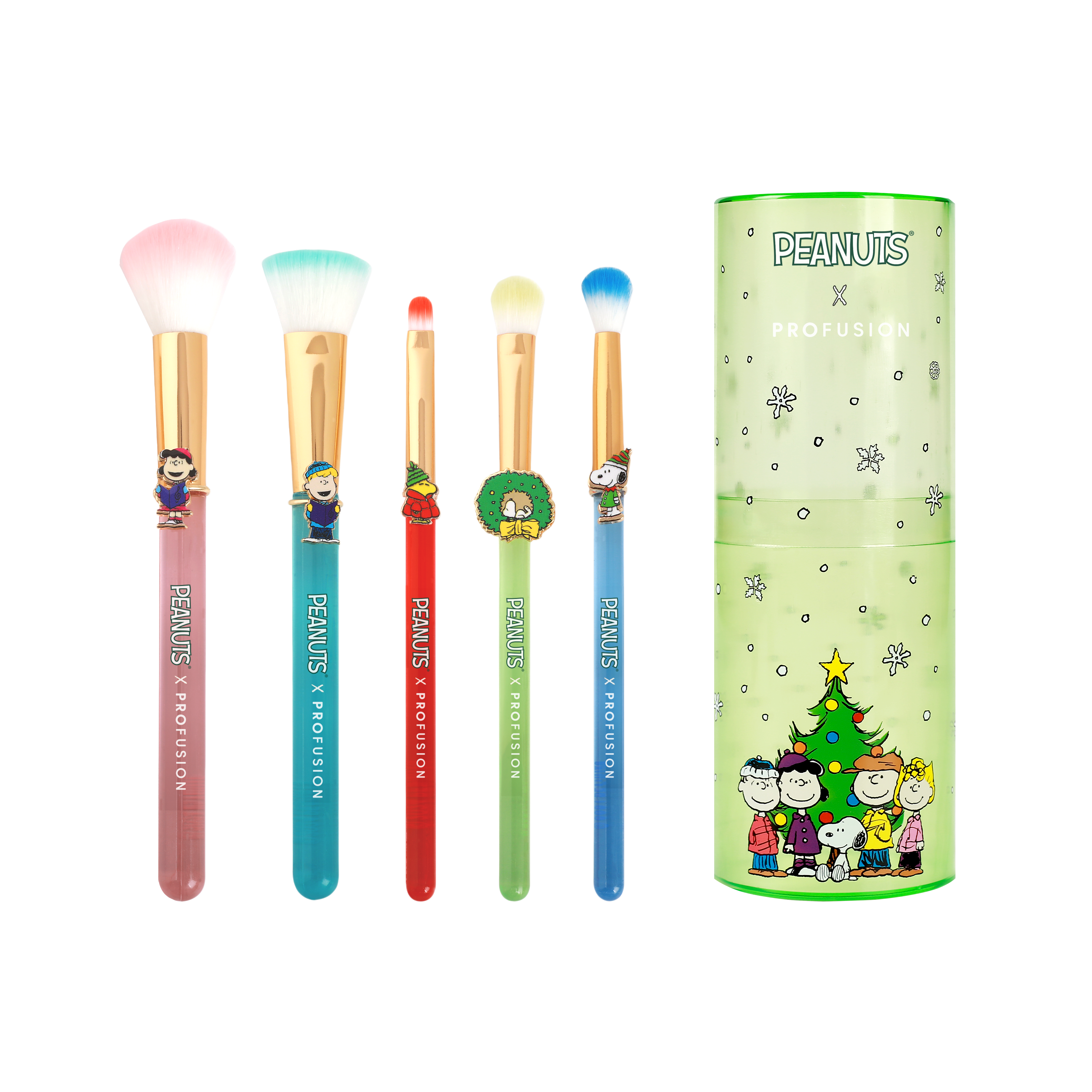 Peanuts Holiday | Merry & Bright Brush Set with Case Peanuts Holiday | Merry & Bright Brush Set with Case