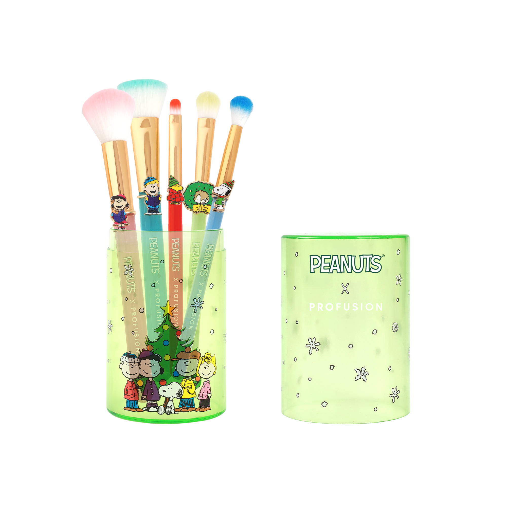 Peanuts Holiday | Merry & Bright Brush Set with Case Peanuts Holiday | Merry & Bright Brush Set with Case