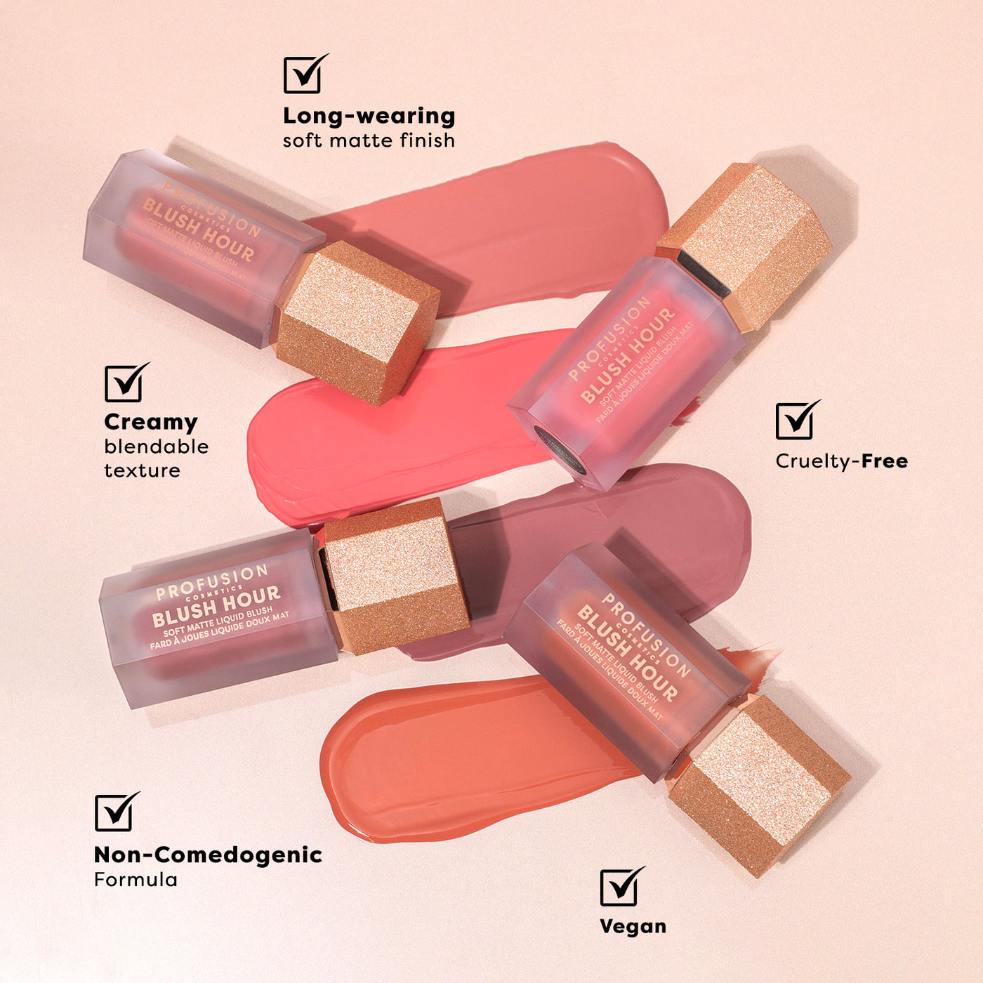 Blush Hour Soft Matte Liquid Blush Profusion Cosmetics