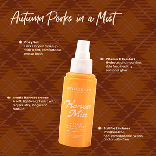 Pumpkin Spice |Harvest Mist Setting Spray Infographics