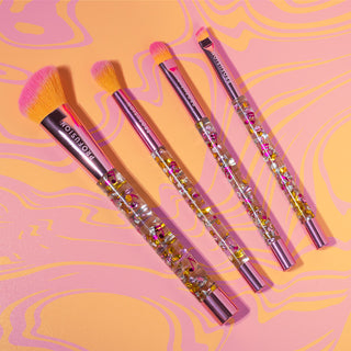 Es una vibra | Juego de brochas para rostro y ojos Feel the Beat de 4 piezas