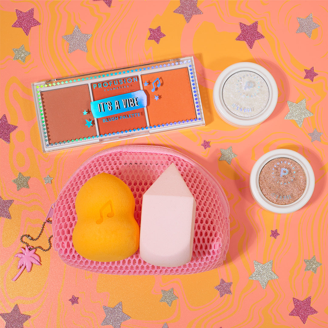 It's a Vibe Feel the Beat 3pc Blending Sponge and Bag Set