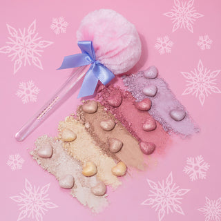 Lifestyle shot of illuminating pearl powders