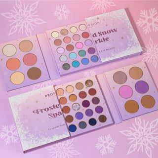 Brillo de nieve helada | Paleta de 52 tonos para rostro y ojos